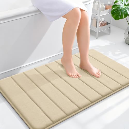 OLANLY Memory Foam Bath Mat 36x24, Super Soft and Absorbent Bathroom Rugs