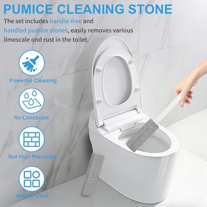 16 Packs Pumice Stone Toilet Bowl Cleaner, Pumice Stone for Cleaning, Powerfully Cleans Hard Water Rings, for Cleaning Toilets, Bathtubs, Grills, Swimming Pools, Sinks