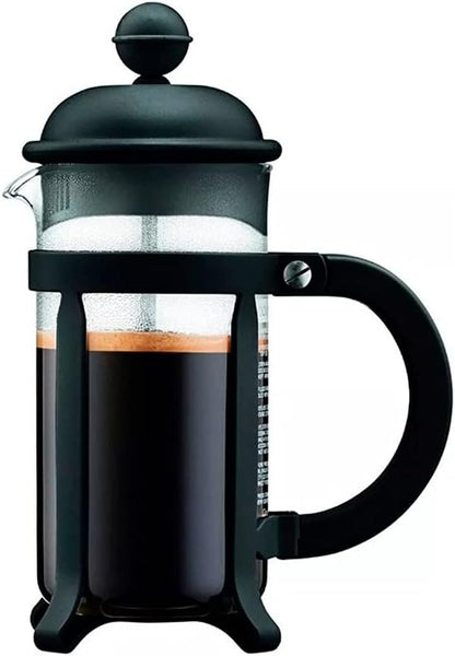 Bodum 34oz Java French Press Coffee Maker, High-Heat Borosilicate Glass, Black - Made in Portugal