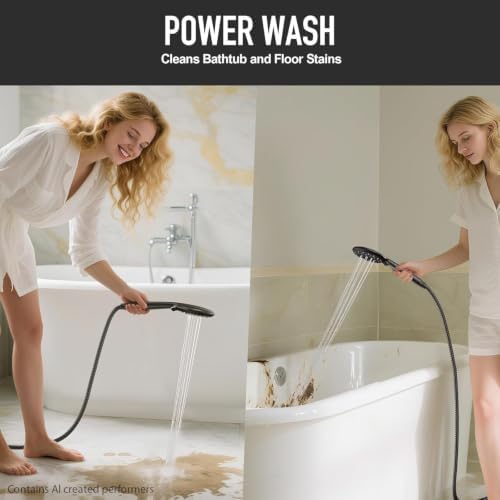 Veken 10“ Rain Shower Head with Handheld,Dual High Pressure Shower Heads