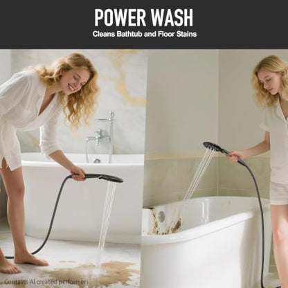 Veken 10“ Rain Shower Head with Handheld,Dual High Pressure Shower Heads