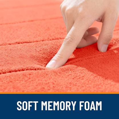 OLANLY Memory Foam Bath Mat 34x21, Super Soft and Absorbent Bathroom Rugs