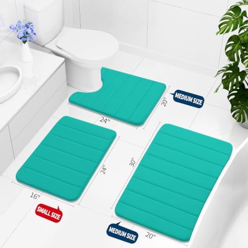 Buganda Memory Foam Bath Mat 35.4 x 24, Ultra Soft Absorbent Bathroom Rugs