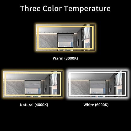 LOAAO 72"X32" LED Bathroom Mirror with Lights, UL Listed