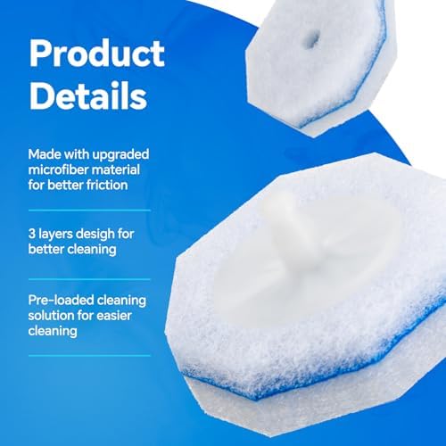 80 Count Upgrade 3-Layer Toilet Bowl Refills Fits for Clorox Toilet Brush
