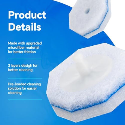 80 Count Upgrade 3-Layer Toilet Bowl Refills Fits for Clorox Toilet Brush