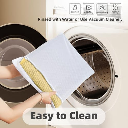 TYUU Bathroom Runner Rug, Long Bath Mat Washable Thin Quick Dry Low Pile Bathroom Runner Rugs 24 x 60 Non Slip, Yellow 24"x60"