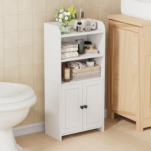 Homhedy Small Bathroom Storage Cabinet, Toilet Paper Storage Cabinet