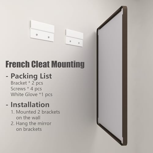 60x36 Inch Bronze Bathroom Vanity Mirror for Wall