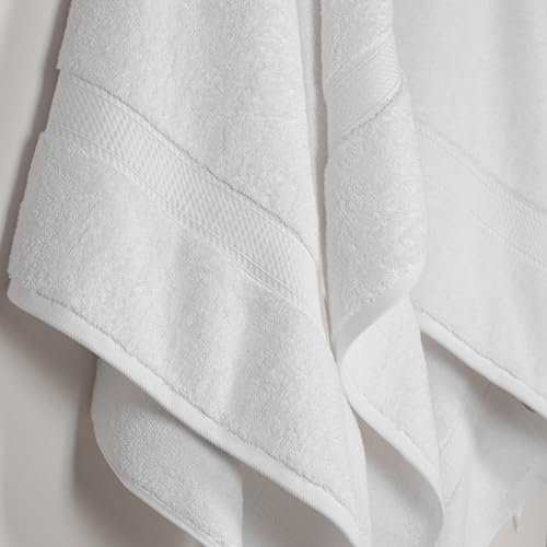 Superior Egyptian Cotton Plush & Absorbent, Bath Towel Set of 2, White