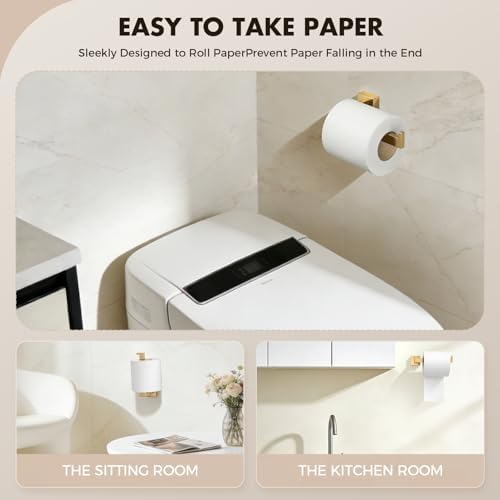 20-Pieces Gold Bathroom Accessories Set, 24 Inch Towel Bar Set
