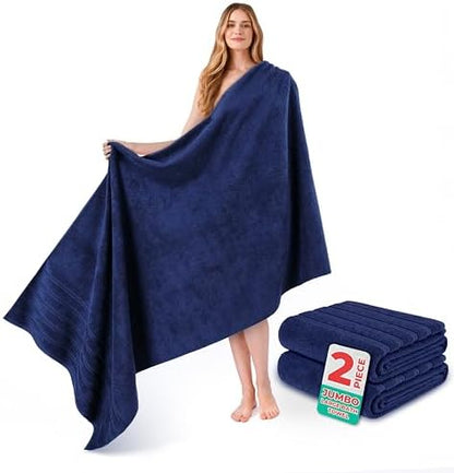 American Soft Linen 100% Cotton Luxury Turkish Towels, 2PC 35x70 Bath Sheet