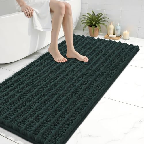 Arotive Bathroom Rugs Mat 44x24, Soft Absorbent Chenille Shaggy Bath Mat