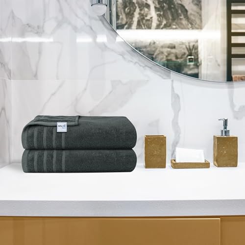 Avalon Towels Bath Towels Set of 4, Size 30 x 60 Inches