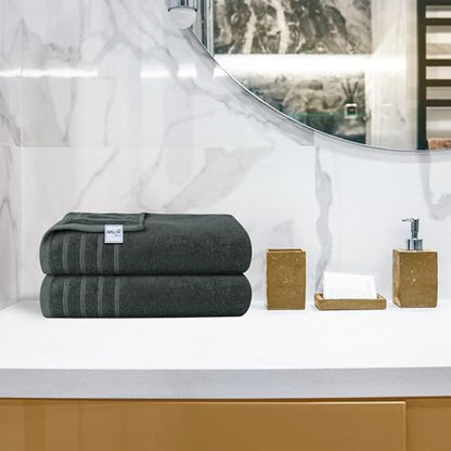 Avalon Towels Bath Towels Set of 4, Size 30 x 60 Inches