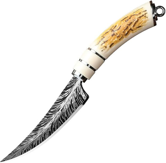 Chef Knife,8.6" Professional Kitchen Knife for Cooking,Made of Stainless Steel,Ultra Sharp for Cutting food,with Ergonomic Handle,for Home & Restaurant White