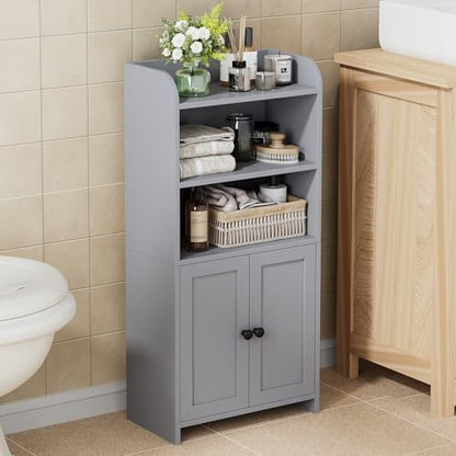 Homhedy Small Bathroom Storage Cabinet, Toilet Paper Storage Cabinet