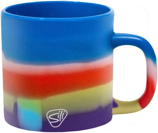 Silipint 16oz Silicone Coffee Mug – Unbreakable Dishwasher Safe Microwave Oven & Freezer Compatible Travel Mug – Non-Toxic Reusable Cup for Hot Coffee Tea or Cold Drinks (Drippy) Pack of 1
