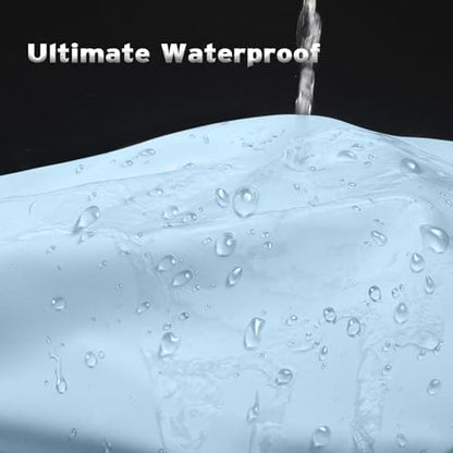 Titanker Fabric Shower Curtain Liner, Baby Blue, Waterproof, Lightweight, Machine Washable, 70 x 72 Inches