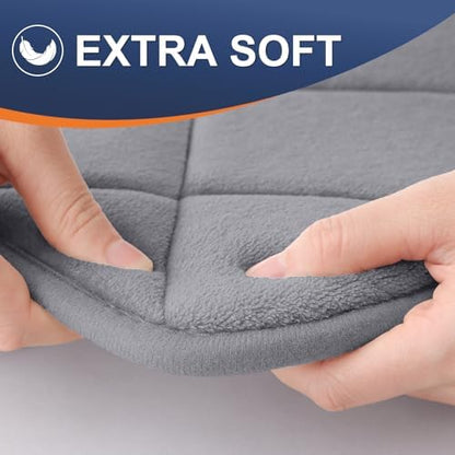 OLANLY Memory Foam Bath Mat 70x24, Ultra Soft and Absorbent Bathroom Rugs