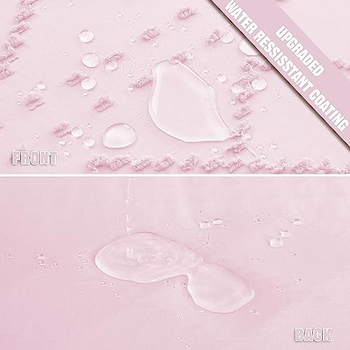 Siiluminisoy Boho Shower Curtain Pink Woven Fabric Cute Shower Curtain, 72 x 72 Tufted Chevron Textured Striped Modern Farmhouse Minimalist Cloth Shower Curtains for Bathroom