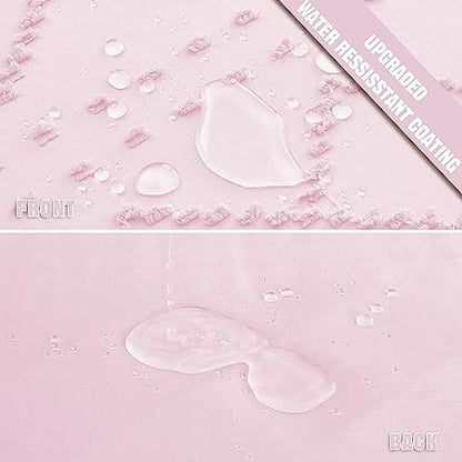 Siiluminisoy Boho Shower Curtain Pink Woven Fabric Cute Shower Curtain, 72 x 72 Tufted Chevron Textured Striped Modern Farmhouse Minimalist Cloth Shower Curtains for Bathroom