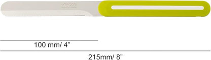 Arcos Paring Knife Set of 3 Pieces 4 Inch Stainless Steel. Colorful Kitchen Knives for Peeling Fruits and Vegetables. Ergonomic Polypropylene Handle. Serie B-Line. Color Orange, Red and Green.