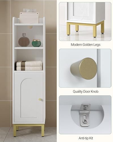 Hzuaneri Bathroom Storage Cabinet, Small Corner Floor Cabinet