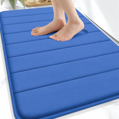 OLANLY Memory Foam Bath Mat 34x21, Super Soft and Absorbent Bathroom Rugs