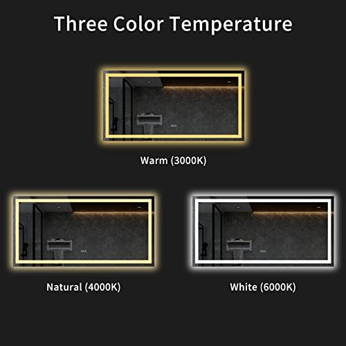 LOAAO 72"X36" LED Bathroom Mirror with Lights, UL Listed