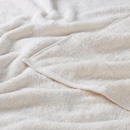 Superior Egyptian Cotton 8-Piece Towel Set, Assorted Towels for Home Bathroom, Guest Bath Decor Essentials, Includes 2 Bath, 4 Hand, 2 Face Towels/Washcloths, Quick Dry, Absorbent, Ivory