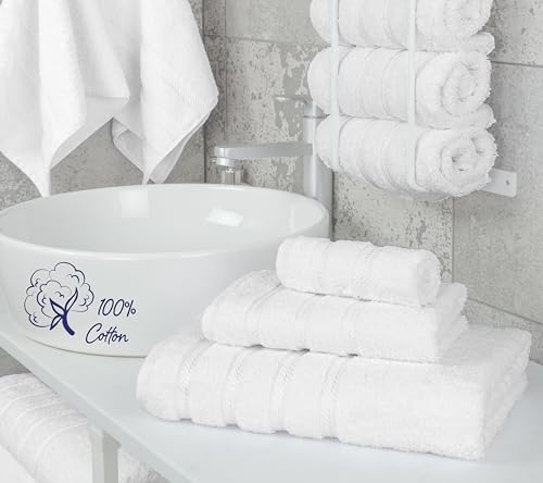 American Soft Linen 100% Cotton Luxury Turkish Towels, 3 Piece Towel Set