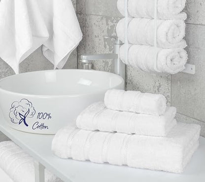 American Soft Linen 100% Cotton Luxury Turkish Towels, 3 Piece Towel Set