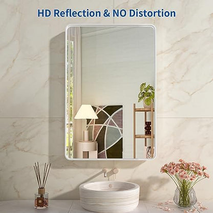 WEER White Bathroom Vanity Mirror 24x36 Inch