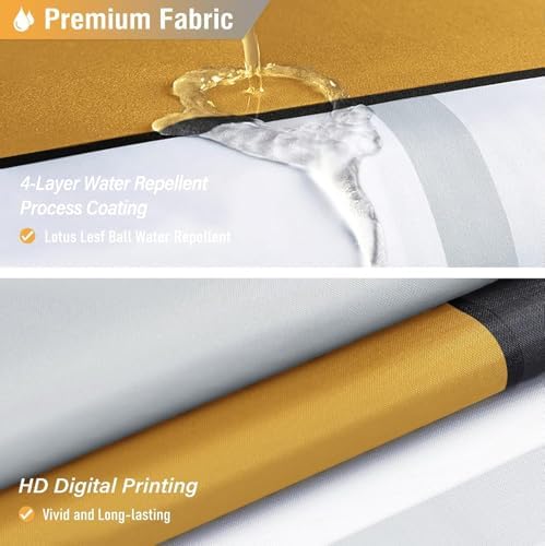 BTTN 72 x 96 Long Modern Geometric Waterproof Fabric Shower Curtain, Gold