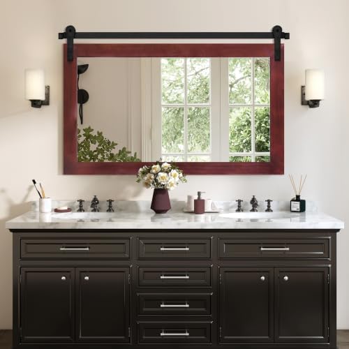 COGOOD Farmhouse Bathroom Mirrors for Over Sink - 30 x 41 Espresso
