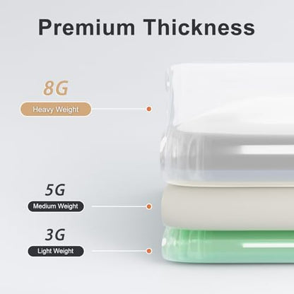 Titanker Clear Shower Curtain Liner, Premium PEVA Shower Liner Heavy Duty Waterproof Shower Curtains for Bathroom with Big Stones and Grommets, 72x72 Inches