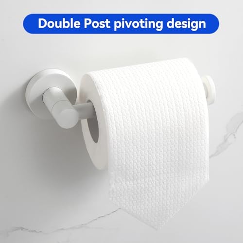 BGL Bathroom Accessories Set 4-Pieces White Zinc Alloy Wall Mounted Towel Racks for Bathroom
