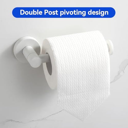 BGL Bathroom Accessories Set 4-Pieces White Zinc Alloy Wall Mounted Towel Racks for Bathroom