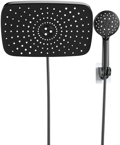Veken 11.8“ Rain Shower Head with Handheld,Dual High Pressure Shower Heads