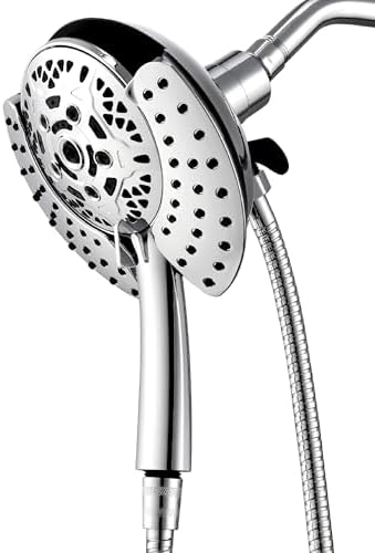 INAVAMZ 2 in 1 Shower Head with Handheld Combo High Pressure Silver 2.5 GPM