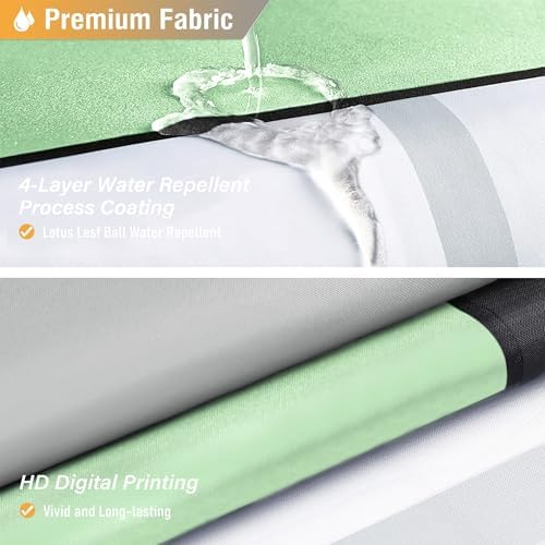 BTTN 72 x 84 Tall Geometric Waterproof Fabric Shower Curtain, Mint Green