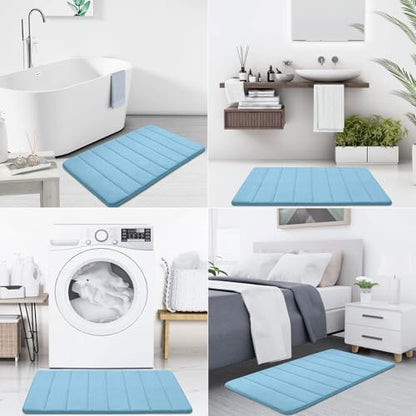 Buganda Memory Foam Bath Mat 24 x 16, Ultra Soft Absorbent Bathroom Rugs