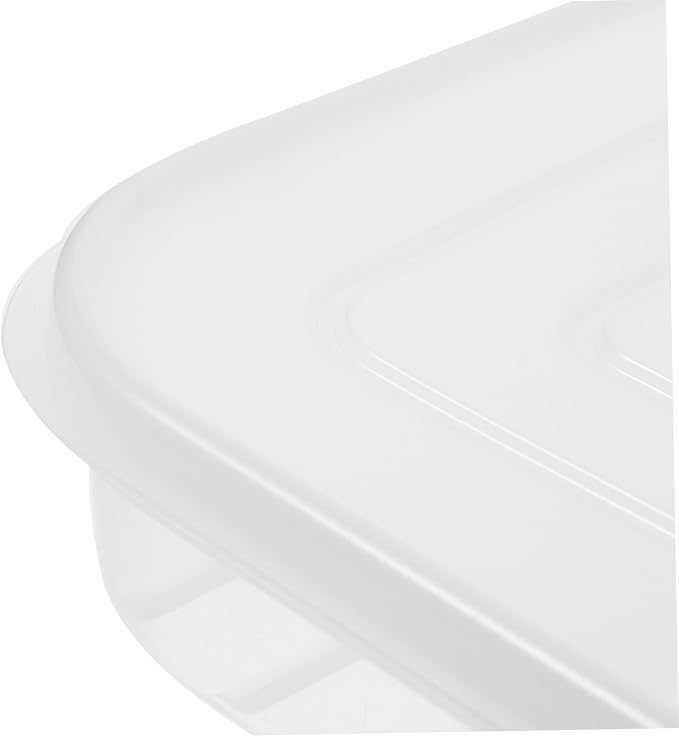 2pcs Stackable Clear Refrigerator Containers with Lids for Seafood Storage Airtight Ideal for Pantry Organization and Fridge