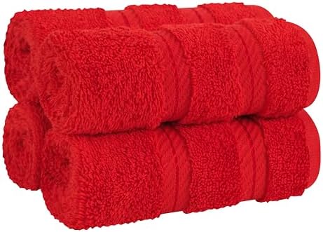 American Soft Linen 100% Cotton Luxury Turkish Towels, 4 PC Washcloth Set