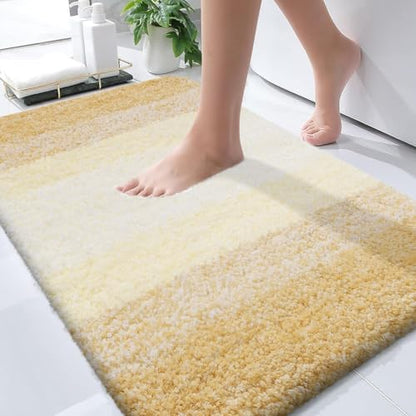 OLANLY Bathroom Rugs Mat 34x21, Extra Soft Absorbent Microfiber Bath Rugs