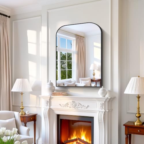 YIROMAN Bathroom Mirrors for Over Sink,30"x42" Black Bathroom Vanity Mirror