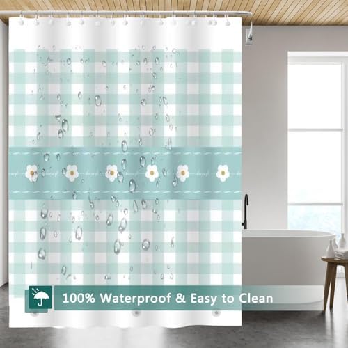 Shower Curtain Liner, 100% Waterproof Peva Shower Curtains with 3 Duty Heavy Bottom Magnets and 12 Rust Proof Grommets, 72x72 Weighted Shower Liner for Shower Stall, Bathtubs