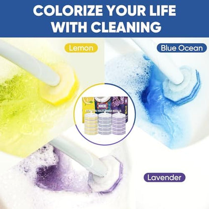 30Ct Aromative Toilet Brush Refills, Toilet Bowl Cleaner Refills, 3 Scents