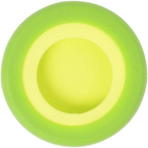 Food Huggers Set of 2 Reusable Silicone Food Savers - Small Sizes - Patented Product - Green and Yellow